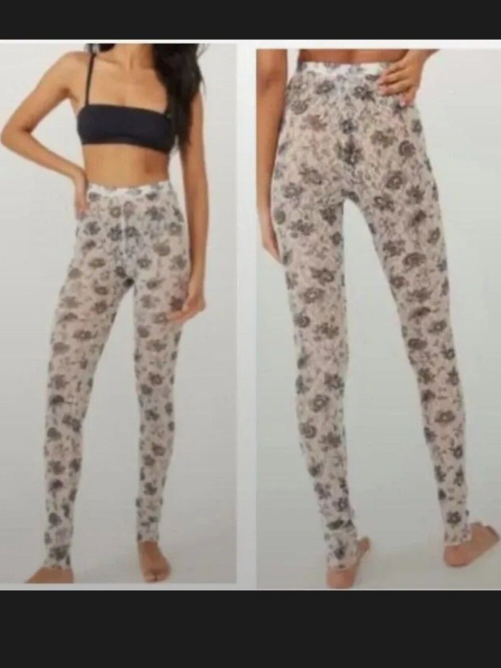 Free People Layered In Lace Leggings Size Medium